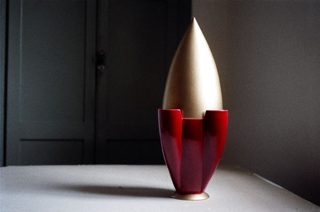 vaso in ceramica, h 40,5 cm